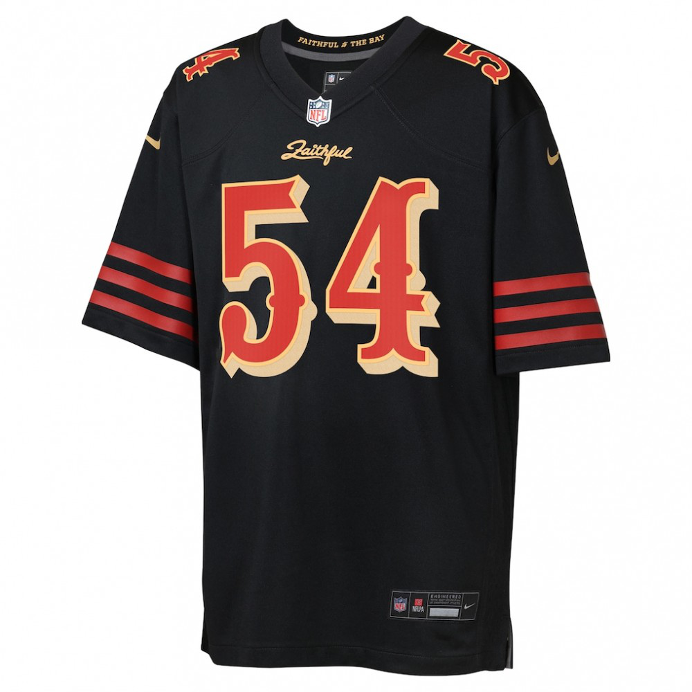 Fred Warner San Francisco 49ers Nike Youth 2025 Rivalries Collection Game Jersey - Black-GridironStore